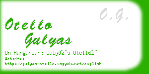 otello gulyas business card